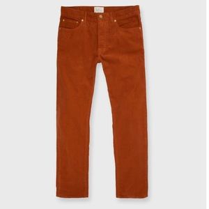 NEW with Tags - SID MASHBURN SLIM STRAIGHT 5-POCKET PANT IN GINGER CORDUROY